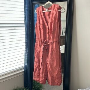A new day pocketed belted XL romper fall